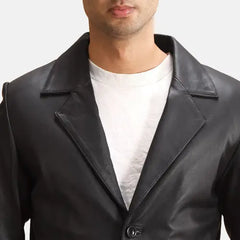 Alyson Black Dignity Men's Leather Blazer