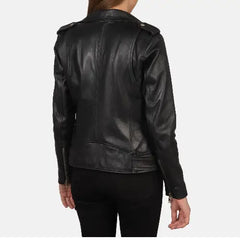 Black Leather Jacket Women Plus Size