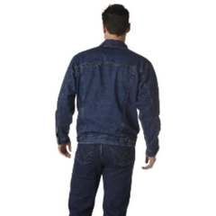 Men Wrangler Rugged Flannel Denim Jacket