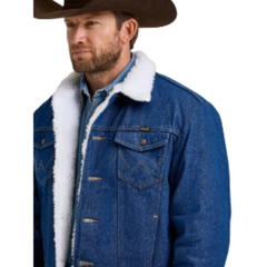 Wrangler Western Sherpa Denim Jacket For Men