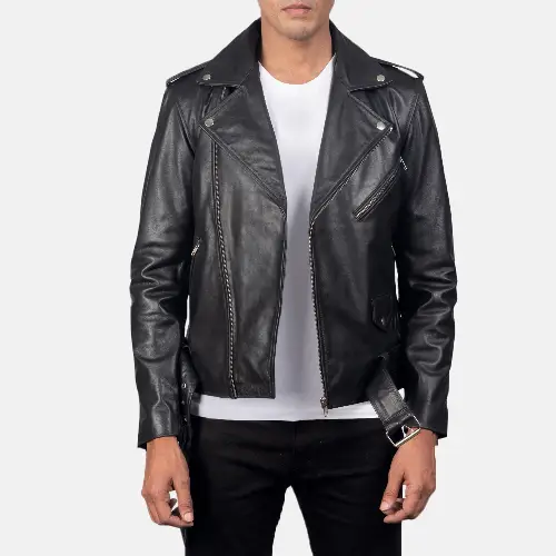 Black Allaric Alley Dignity biker jacket men