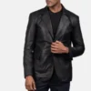 Black Dignity Mens Leather Blazers side