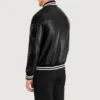 Black Dignity Varsity Jacket men-back