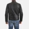 Black Rustic Dignity biker jacket men-back