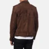 Black allaric alley suede jackets for men-back