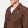 Black allaric alley suede jackets for men-side