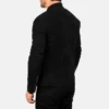 Black charcoal dignity suede jacket mens-back