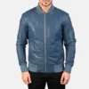 Blue Bomia aviator jacket mens-front