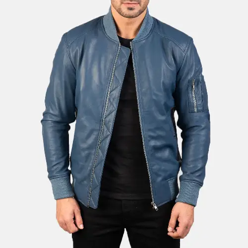 Blue Bomia aviator jacket mens