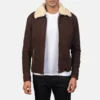 Brown Coffner Shearling Fur Jacket