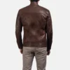 Brown Dean Leather Biker Jacket-back