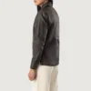 Brown Dignity Leather Shirt Jacket