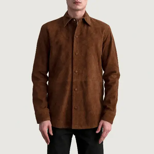 Brown Haven Leathear suede jacket mens