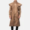 Brown coat for men front