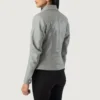 Grey Dignity Classic Collar Leather Jacket