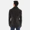 Leo Black Dignity Mens Leather Blazers