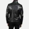 Mod Black Mens Leather Blazers