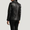 Black leather jacket women plus size