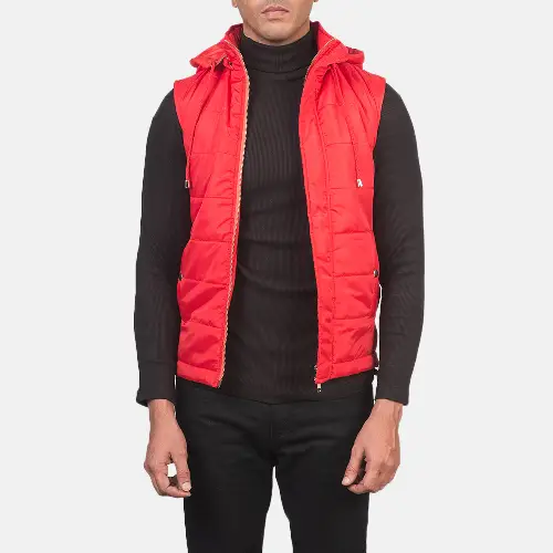 Red Fuston dignity Puffer Vest