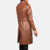 Alice Brown Double Breasted Women Leather Coat