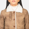 Brown Dignity Leather Coat