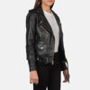 Black women biker jacket