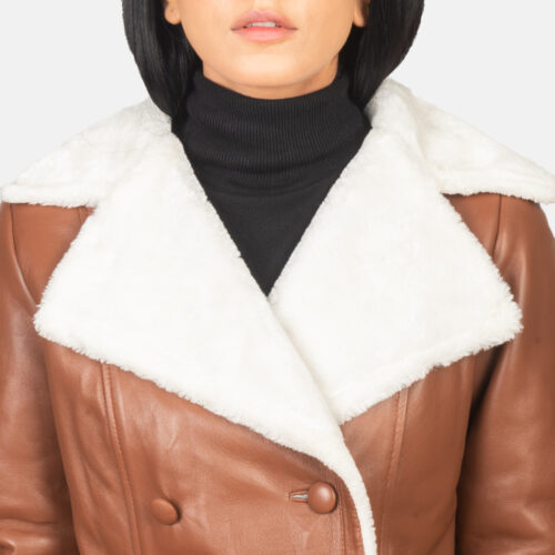 Brown Dignity Leather Coat