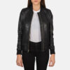 Black women's varsity jacket