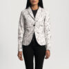 Blake and White Leather Blazer jacket for women