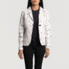 Blake and White Leather Blazer jacket for women