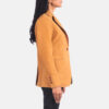 Brown suede jacket for women