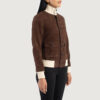 Brown Dignity Leather Shirt Jacket