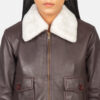 Brown Dignity women's shearling coats and jackets