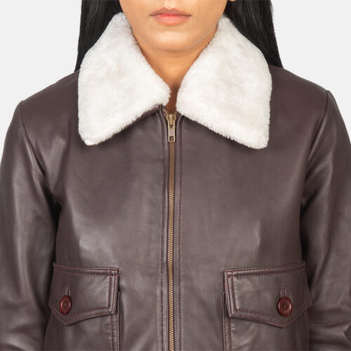 Brown Dignity women's shearling coats and jackets