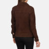 Brown suede jacket women