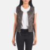 Black leather vests for women