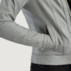 Grey Dignity Classic Collar Leather Jacket