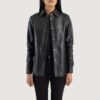 Black Leather women Jacket