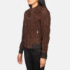 Brown suede jacket women