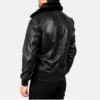 black leather bomber jackets for men-back