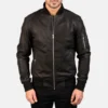 leather blazers men-front