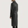 mens leather coat Black Leather Single Breasted