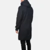 mens wool jackets and Black Black Wool Hooded Duffle back