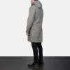 mens wool jackets and coats Grey Wool Hooded Duffle