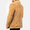 shearling fur coat mens Furlong Beige Suede Leather