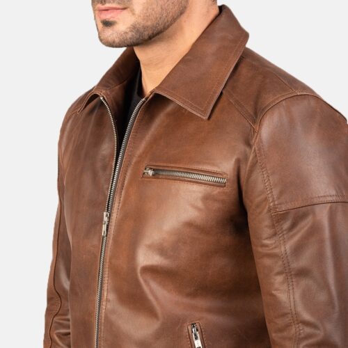 Mens Lavendard Brown Leather Bik 2 Dignity Leather