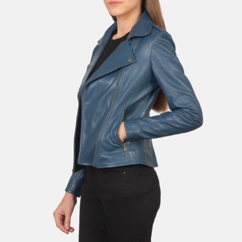 Womens Flashback Blue Leather Bi Dignity Leather